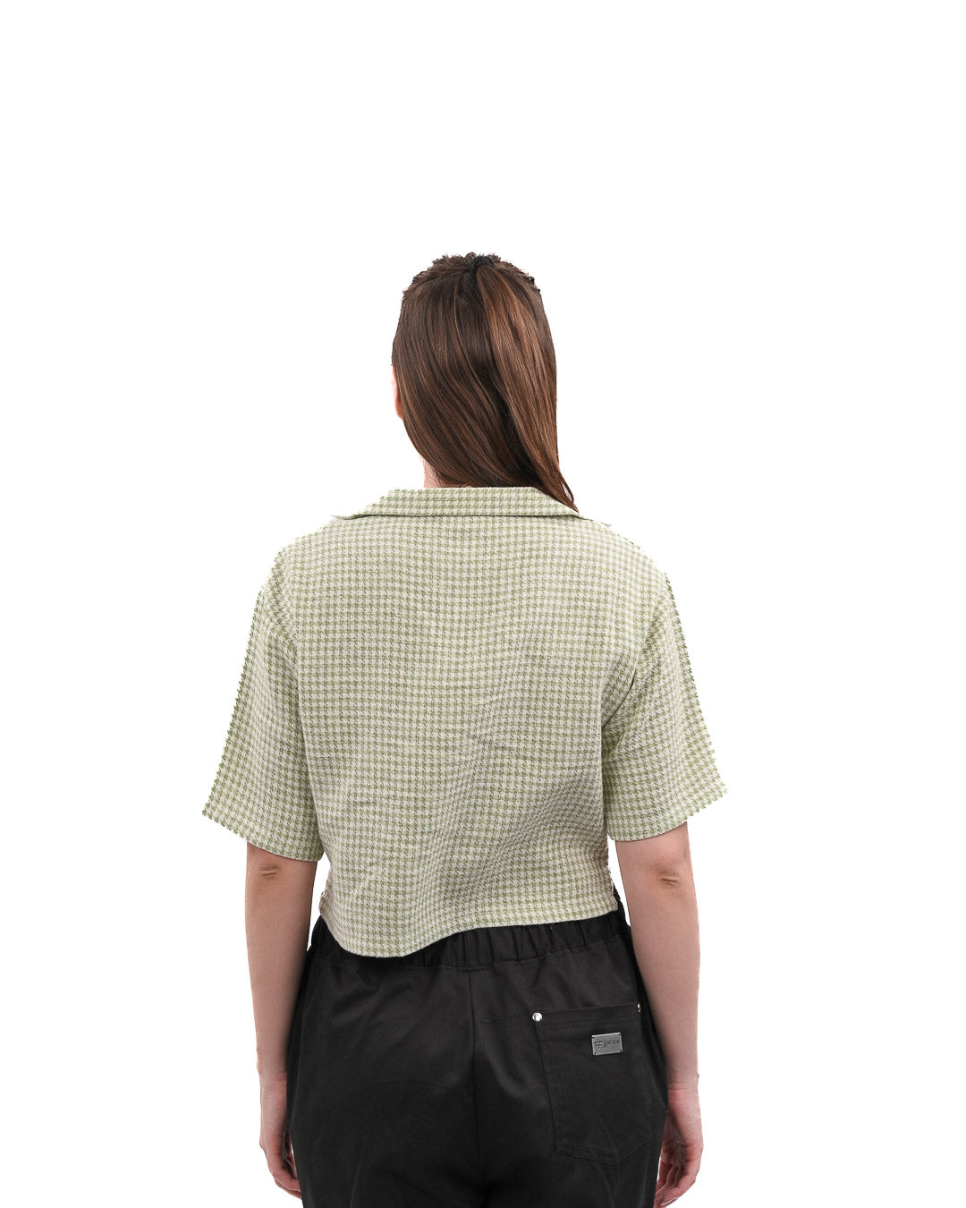 Sage Drift Boxy Crop Shirt