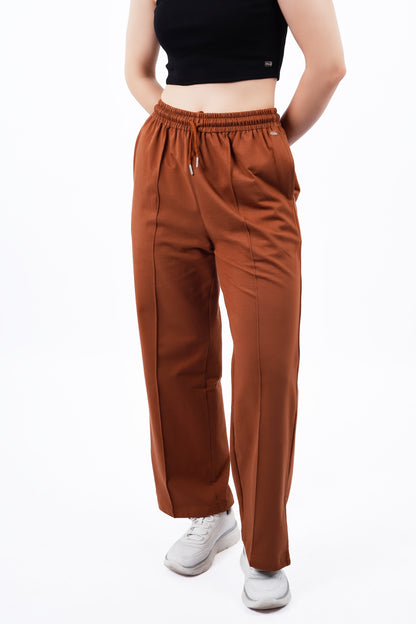 Slit Pants - Brown
