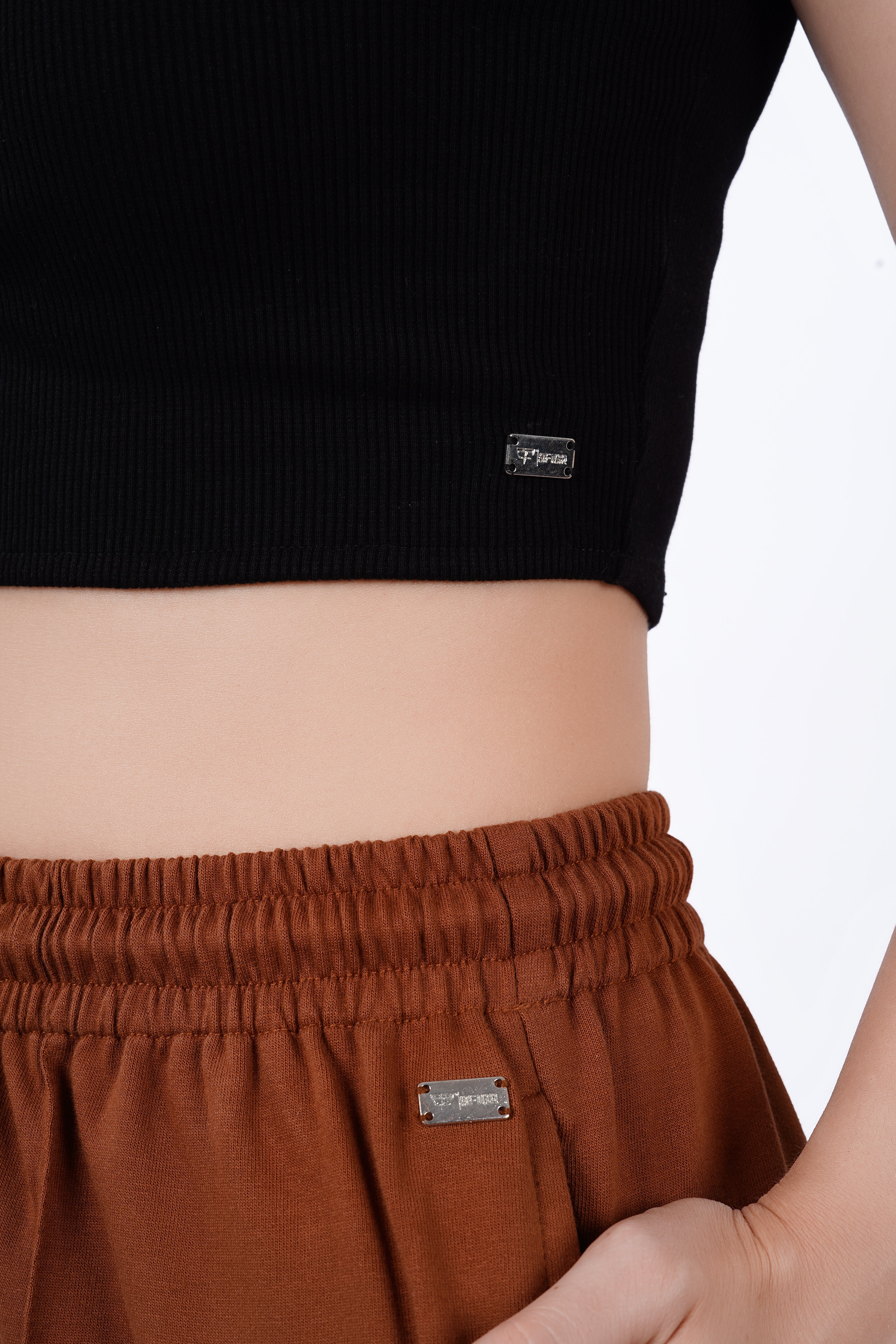 Slit Pants - Brown