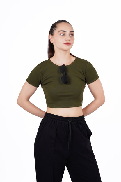 Baby Crop Top - Green