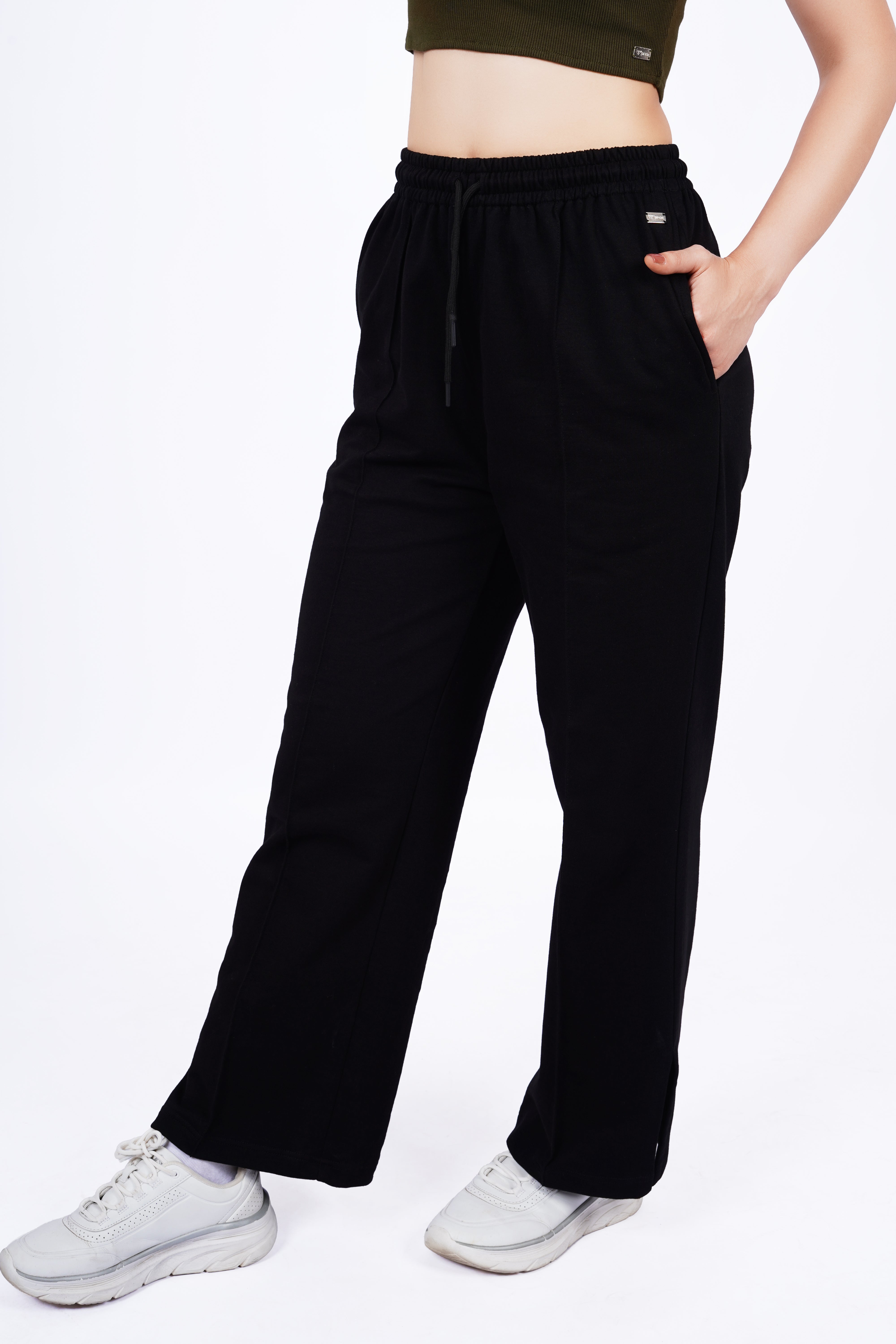 Slit Pants - Black