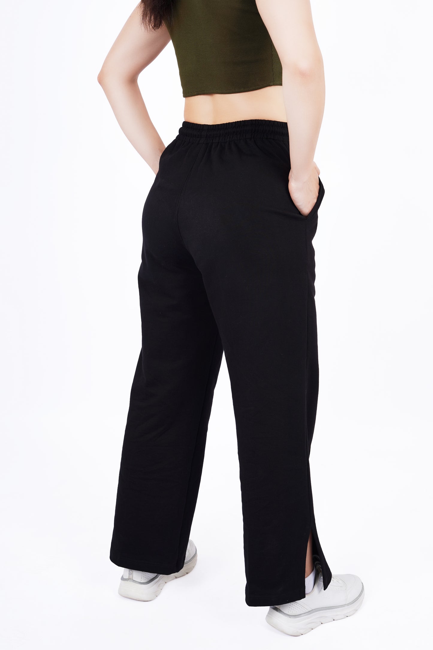 Slit Pants - Black