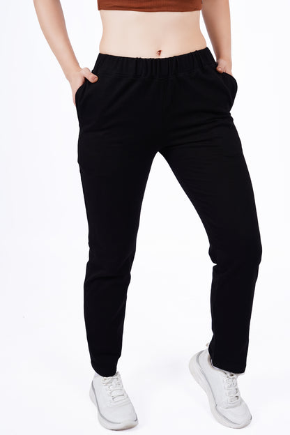 Metal Logo Pants - Black