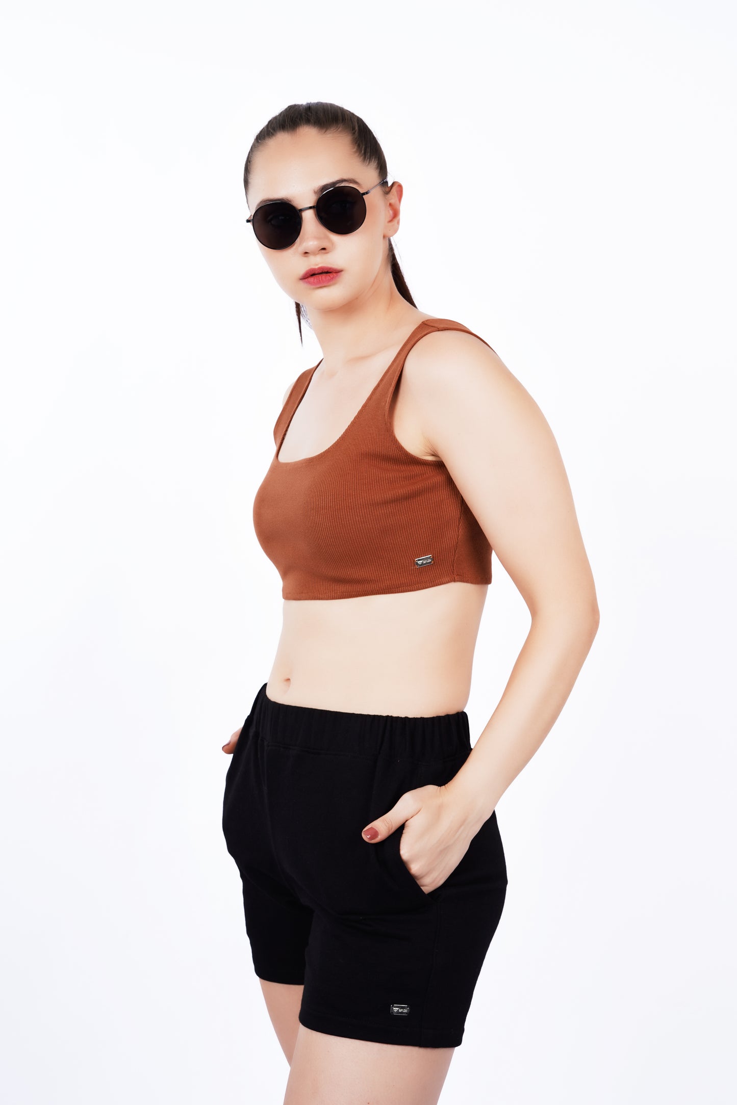 Metal Tag Shorts - Black