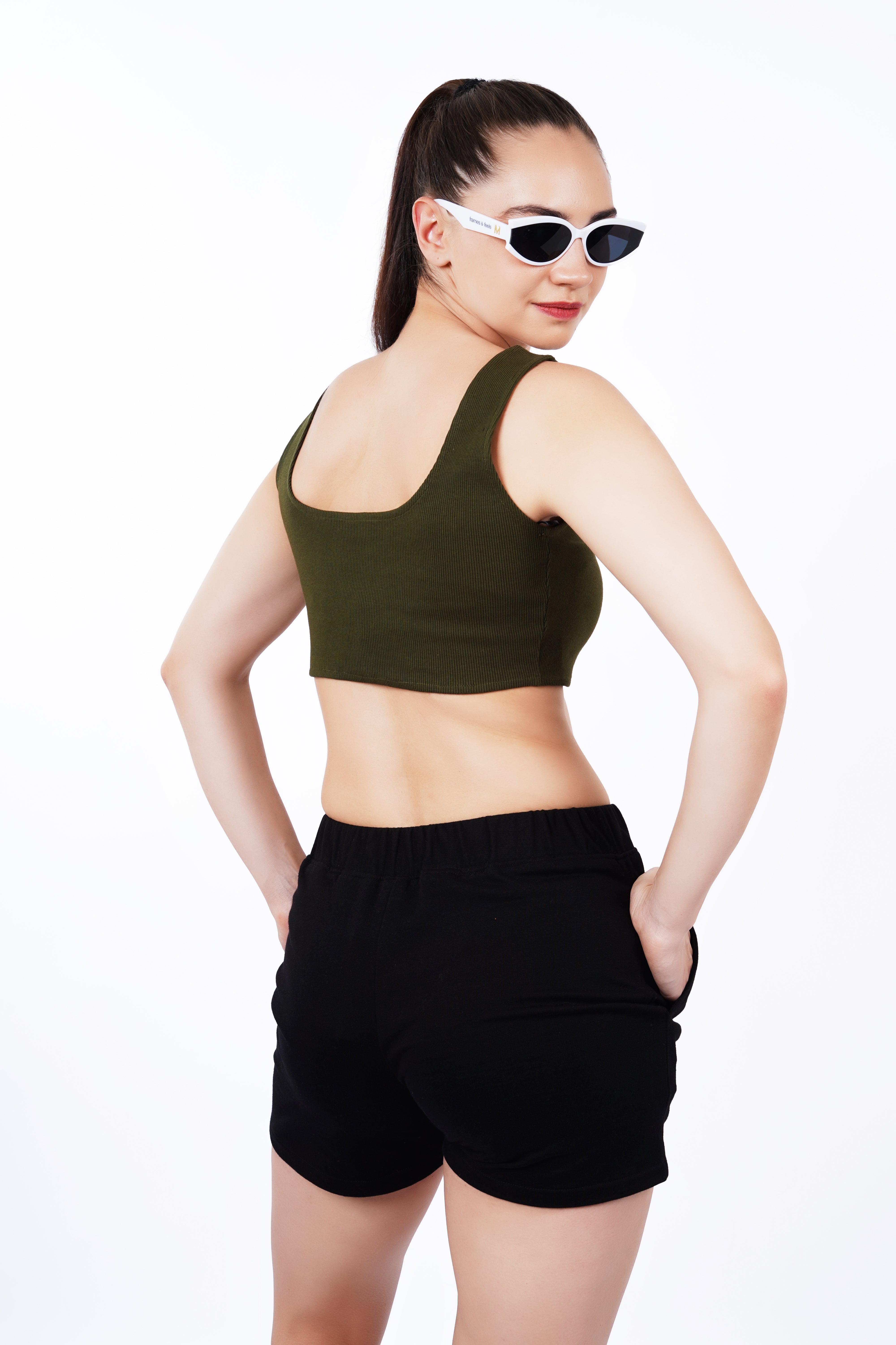 Metal Tag Shorts - Black