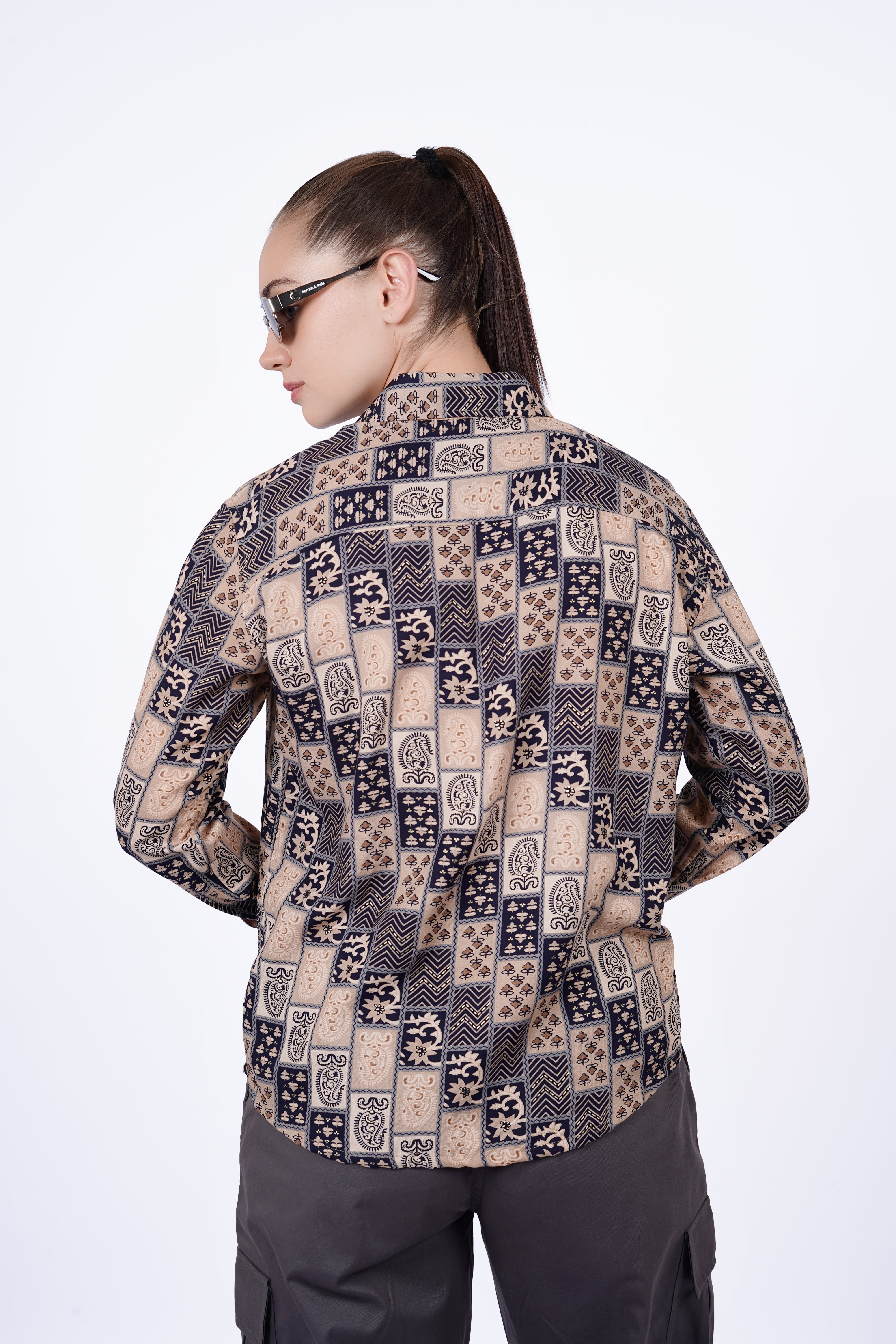 Geometric Floral Shirt
