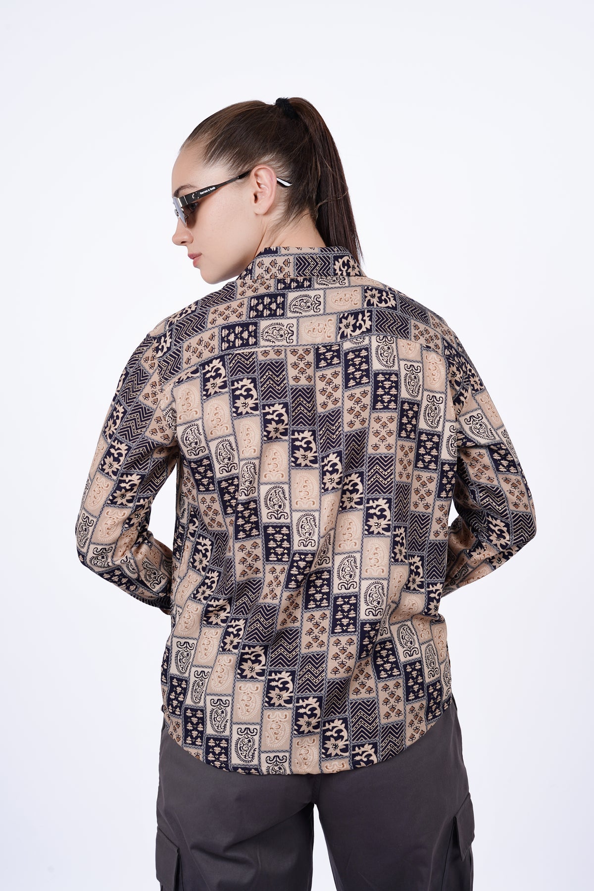 Geometric Floral Shirt