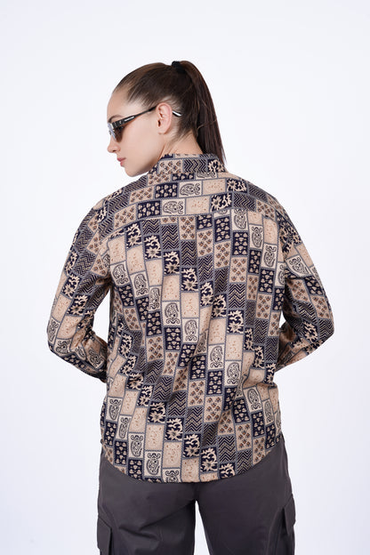 Geometric Floral Shirt