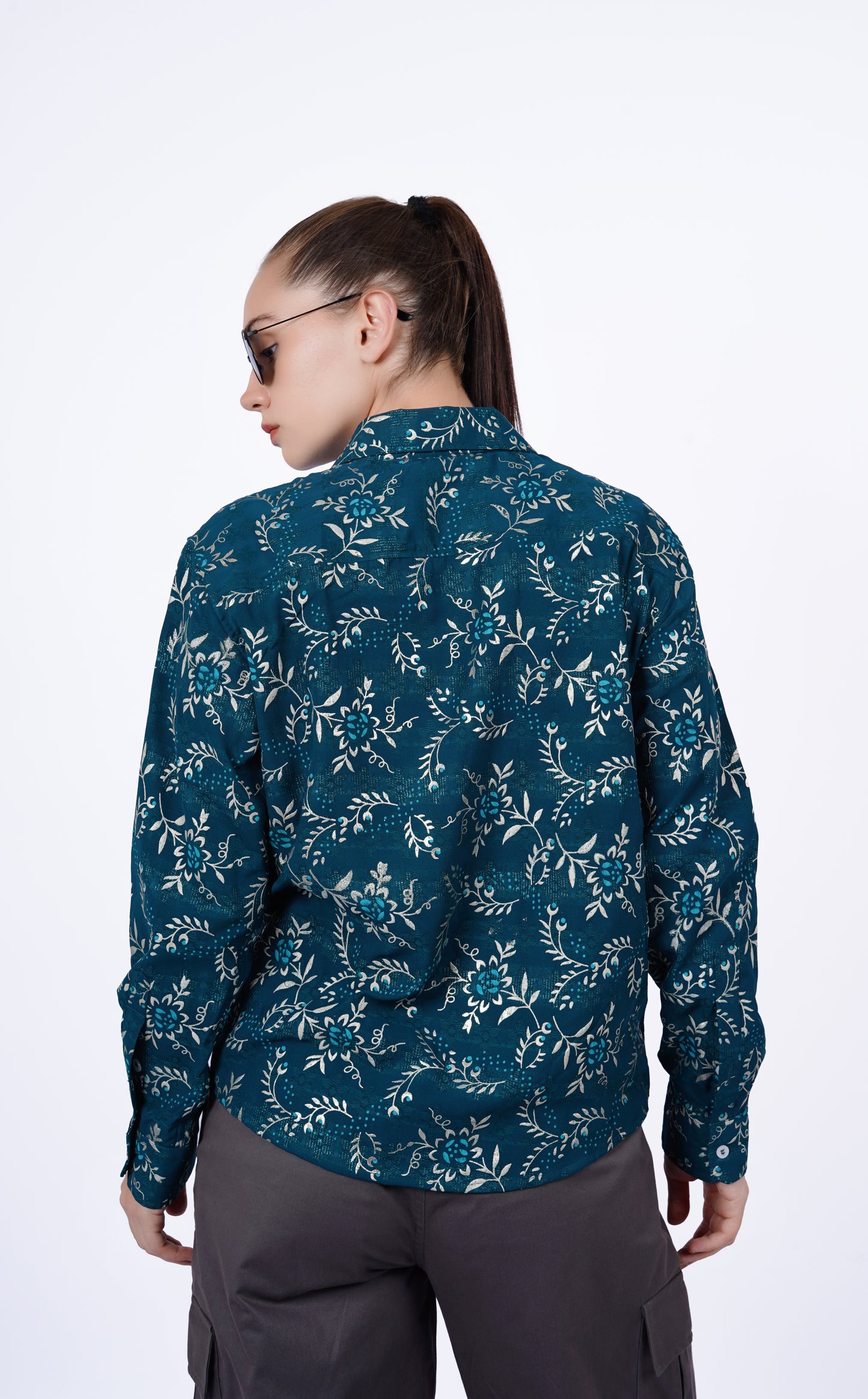 Emerald Ocean Print Shirt