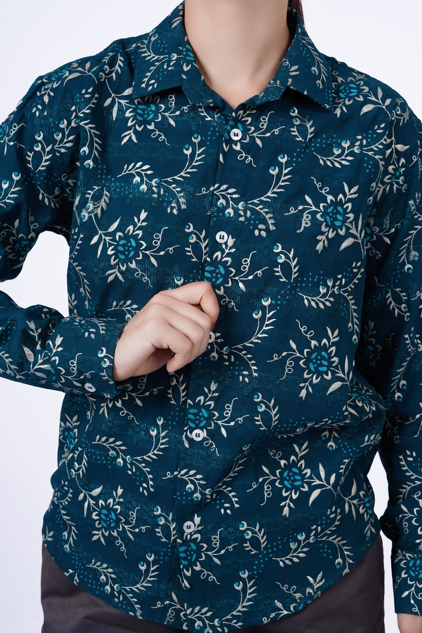 Emerald Ocean Print Shirt