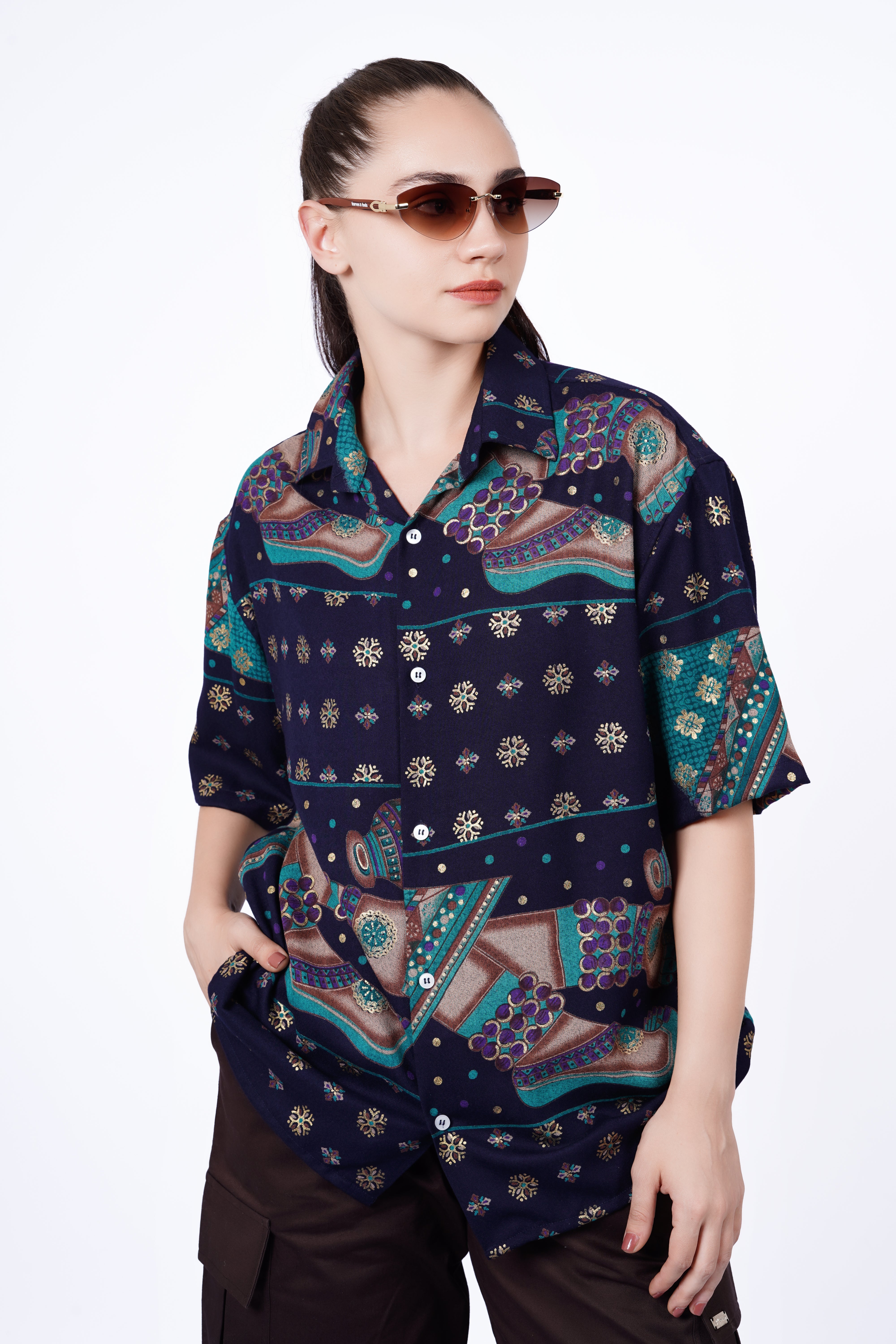 Navy Artistic Pattern