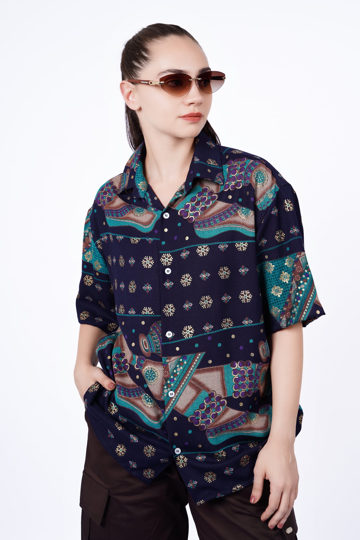 Navy Artistic Pattern