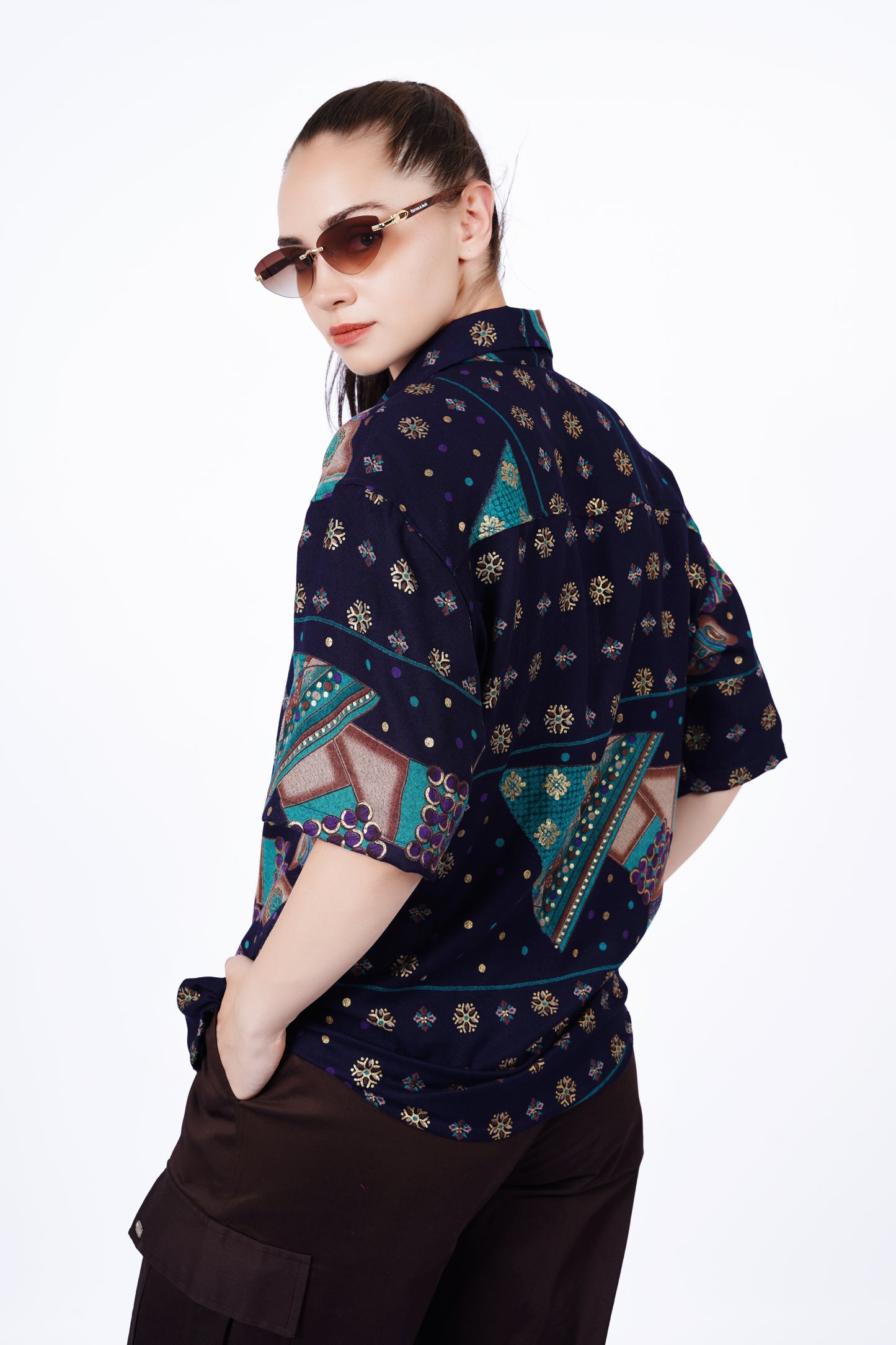 Navy Artistic Pattern