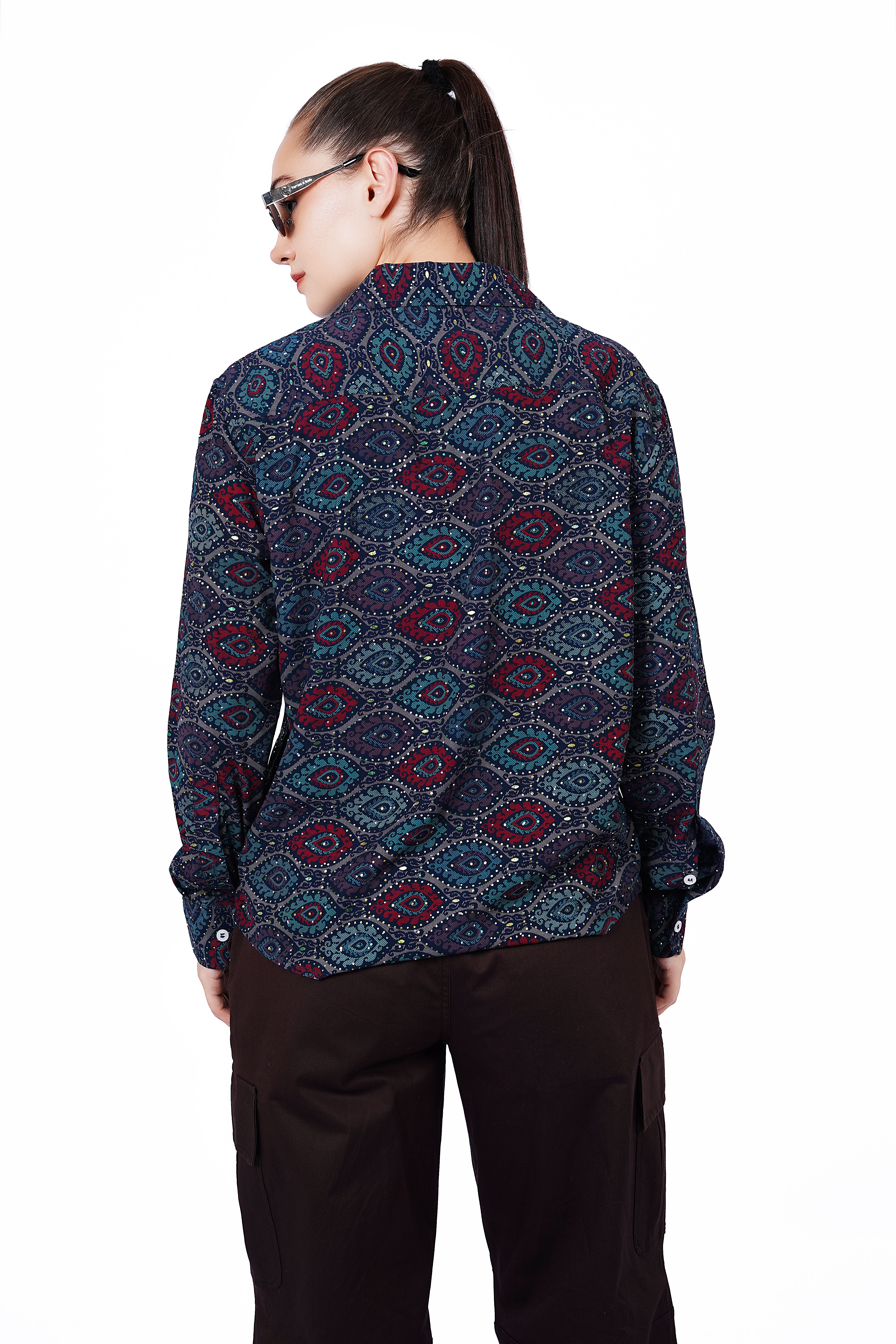 Retro Geo Print Shirt