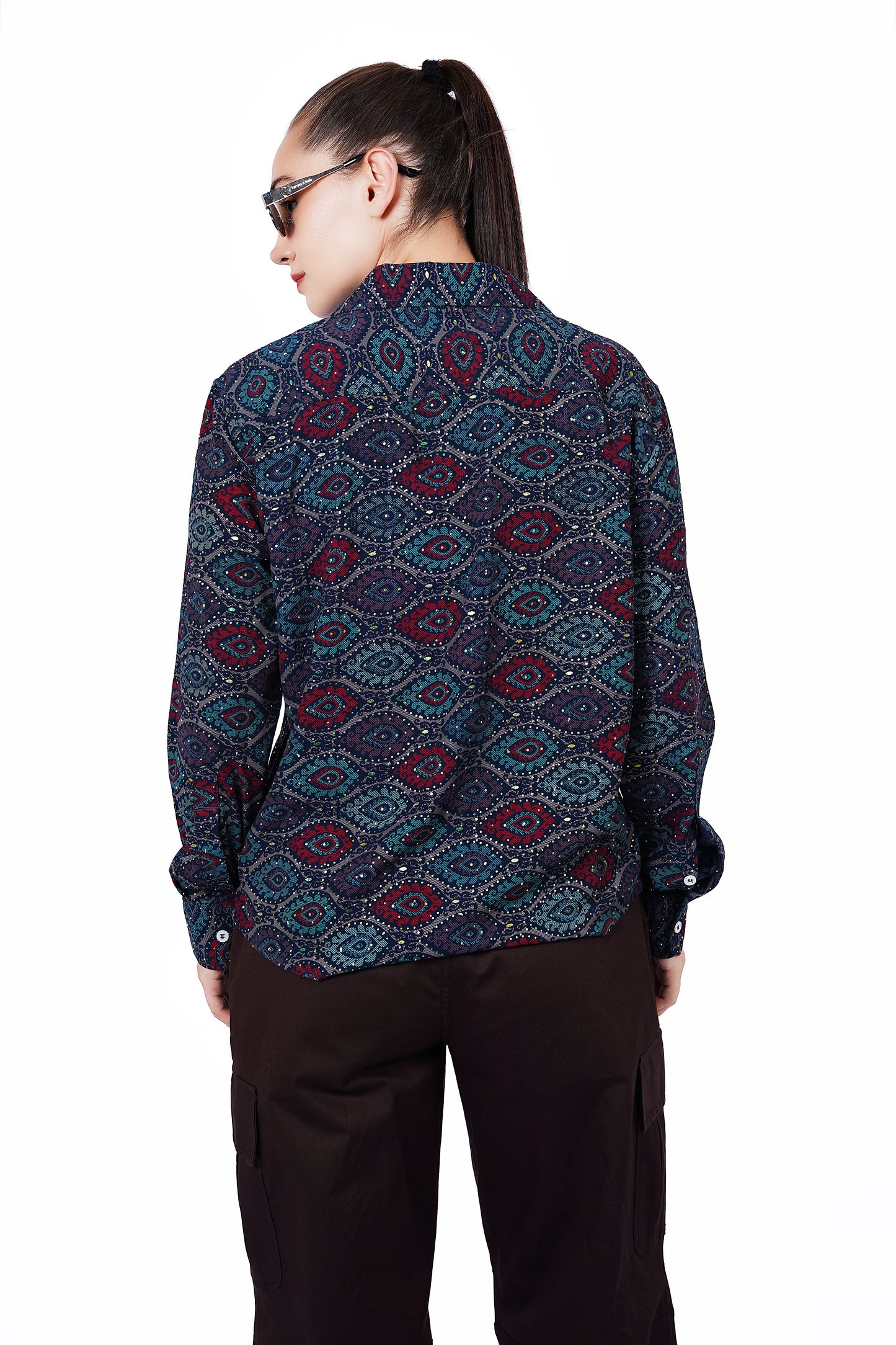 Retro Geo Print Shirt