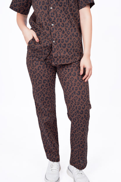 Animal Print Shirt - Half Sleeve