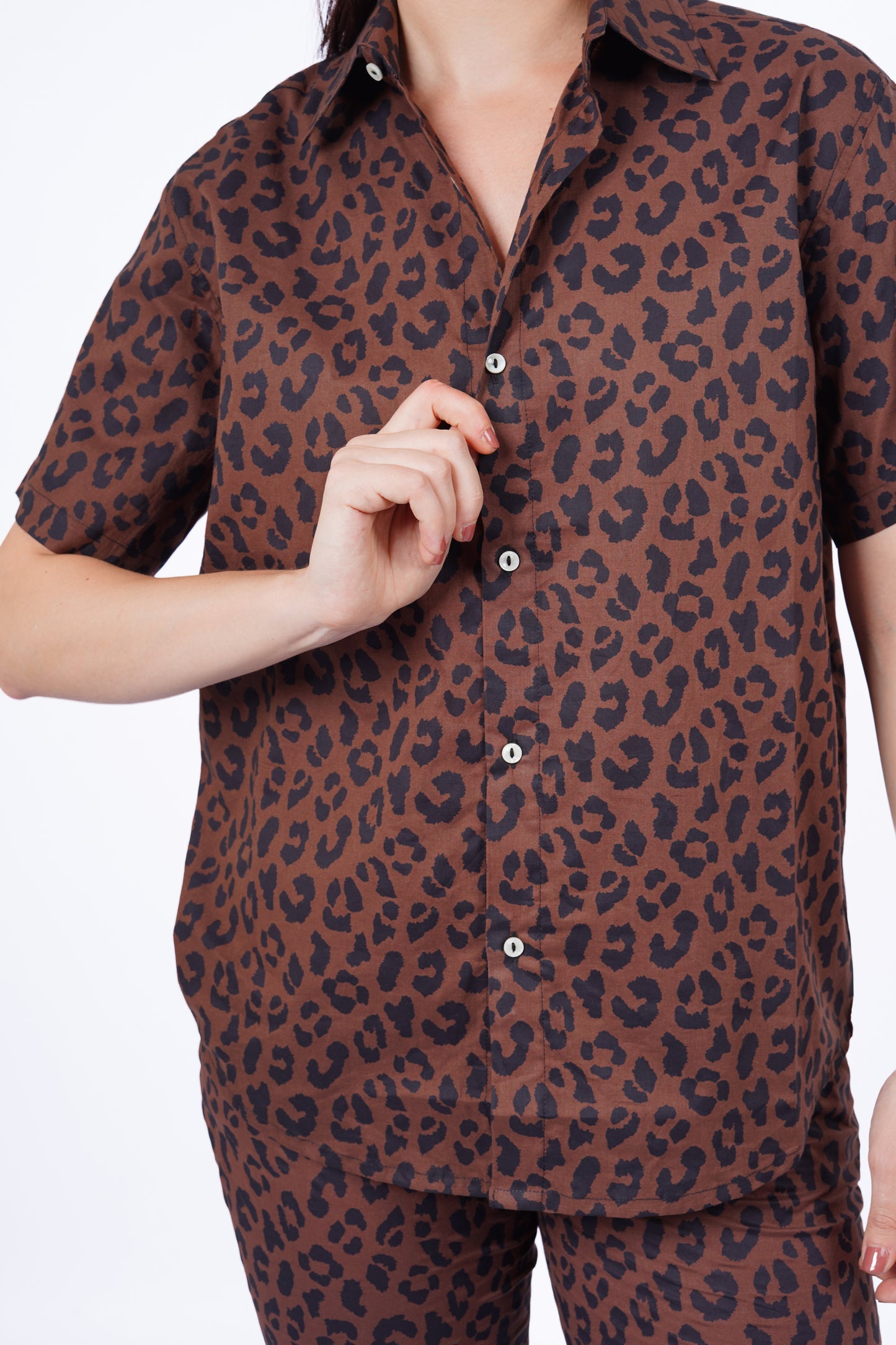 Animal Print Shirt - Half Sleeve