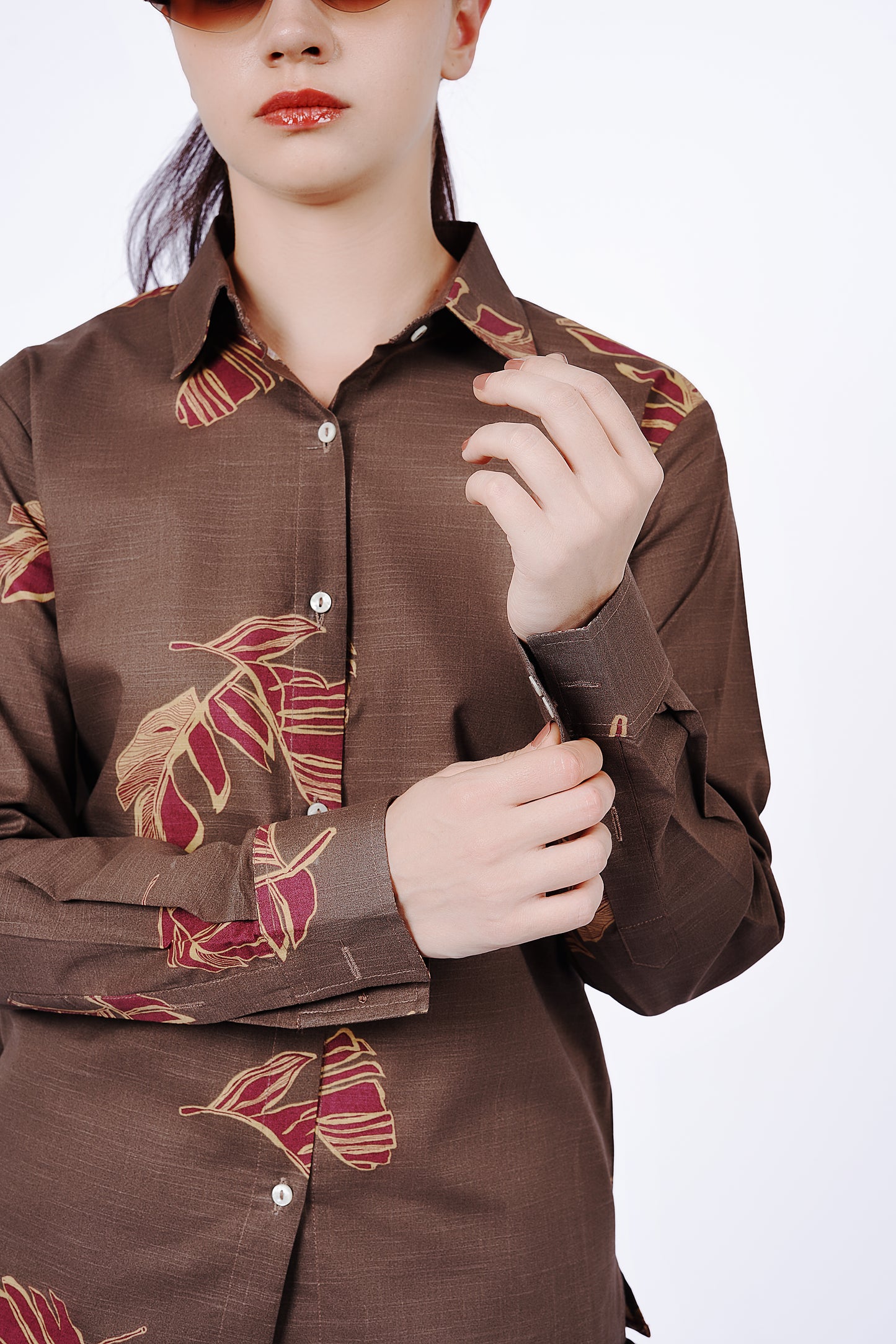 Bloom Brown Co-ord Set - Oversized