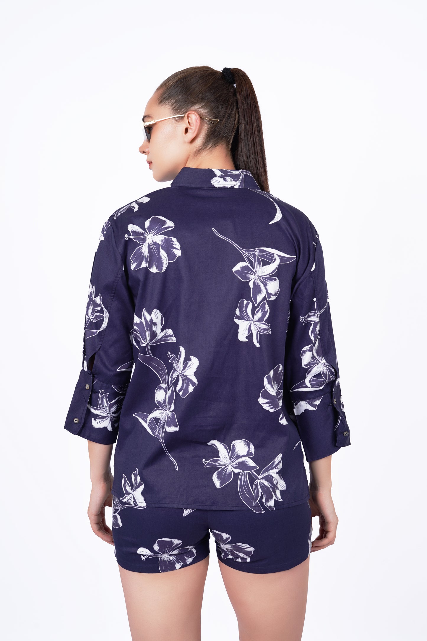 Elegant floral printed Co-ord - Oversized