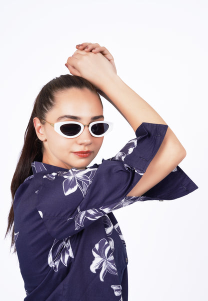 Elegant floral printed Co-ord - Oversized