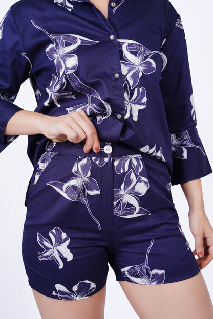 Elegant floral printed Co-ord Set - Regular