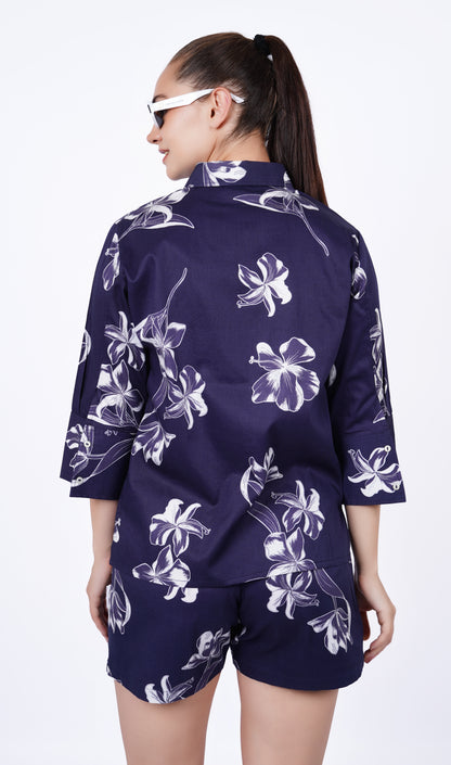 Elegant floral printed Co-ord Set - Regular