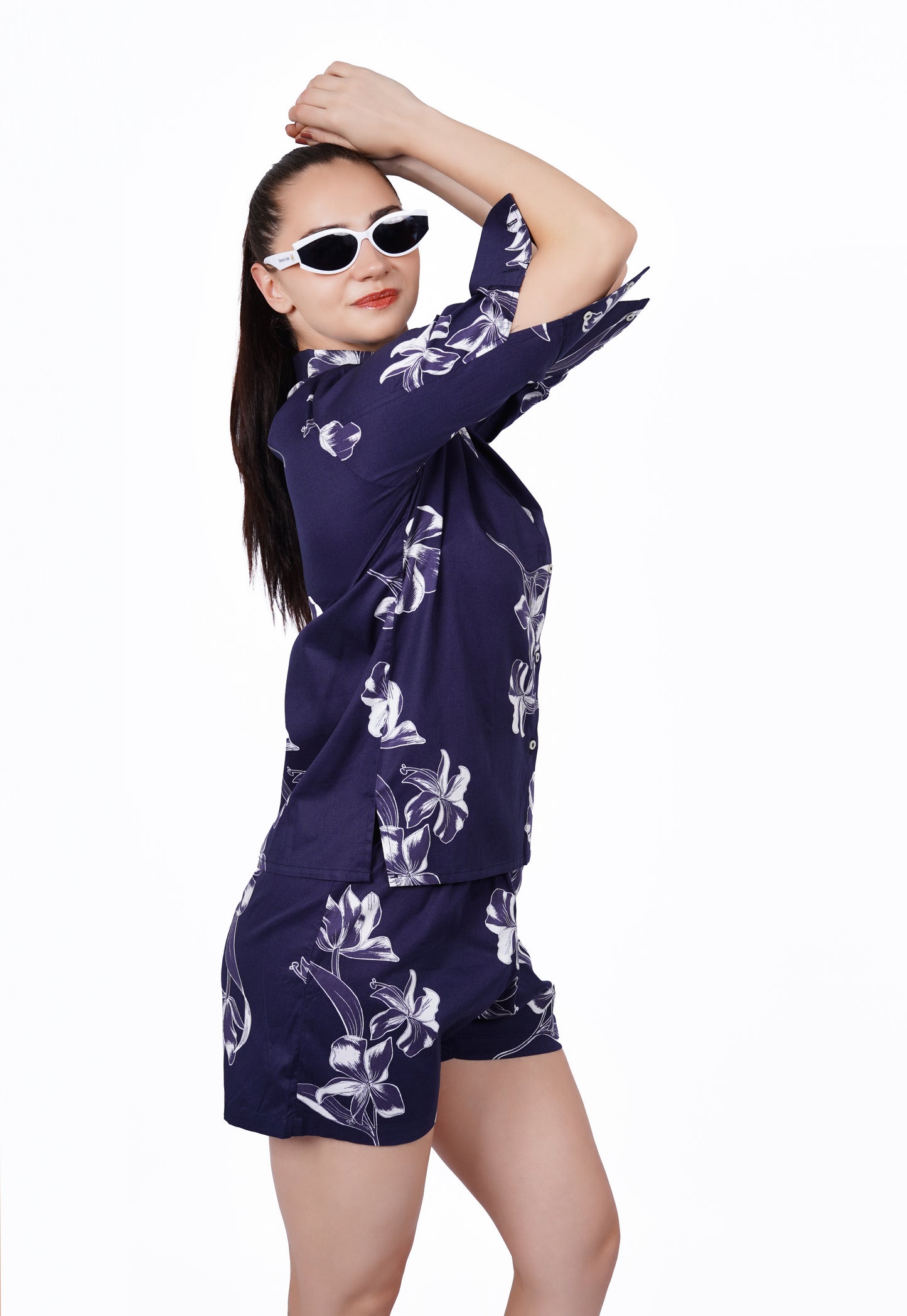 Elegant floral printed Co-ord Set - Regular