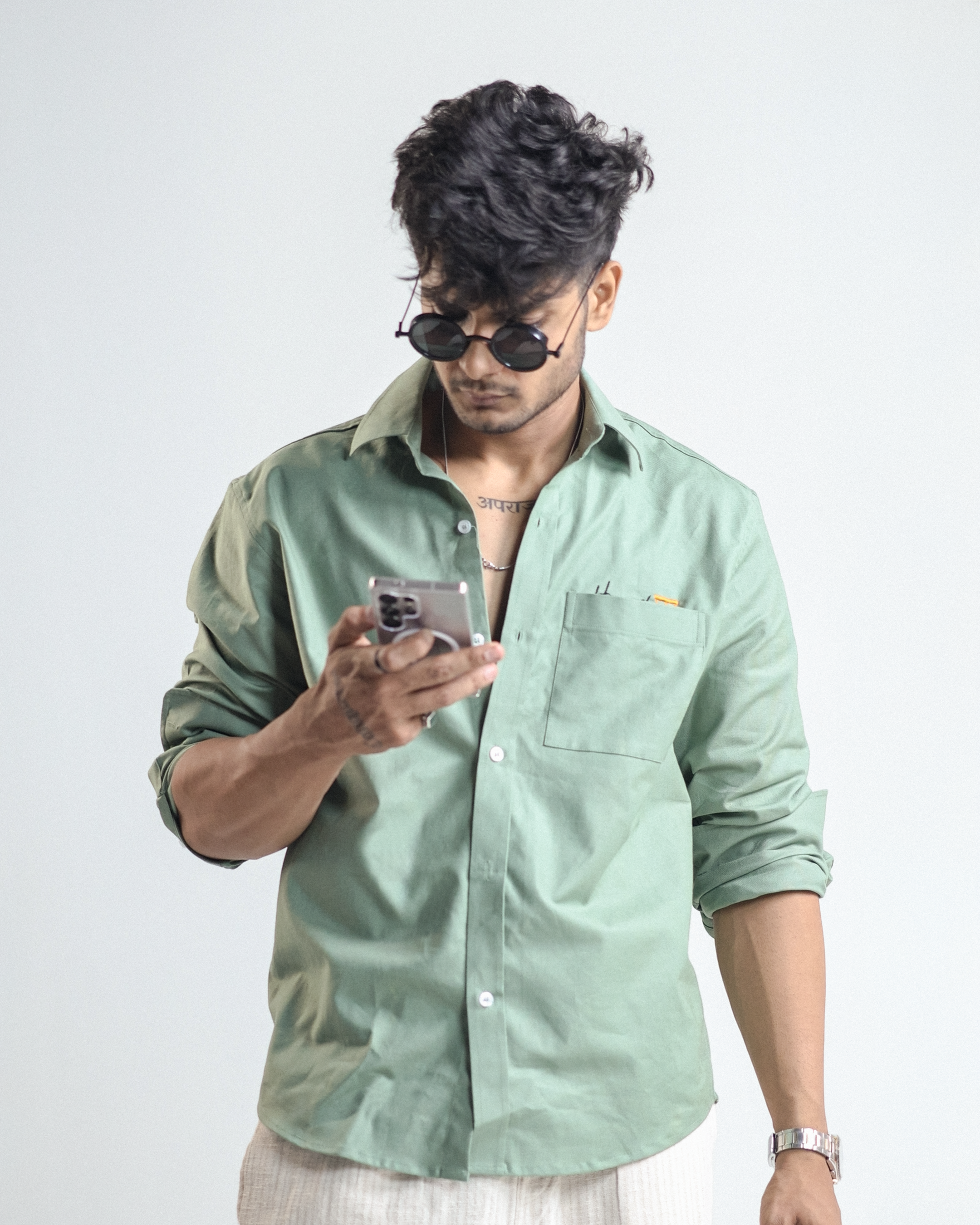 Oxford Shirt - Sage Green