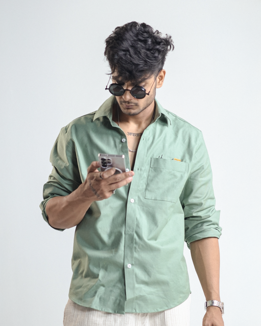 Oxford Shirt - Sage Green
