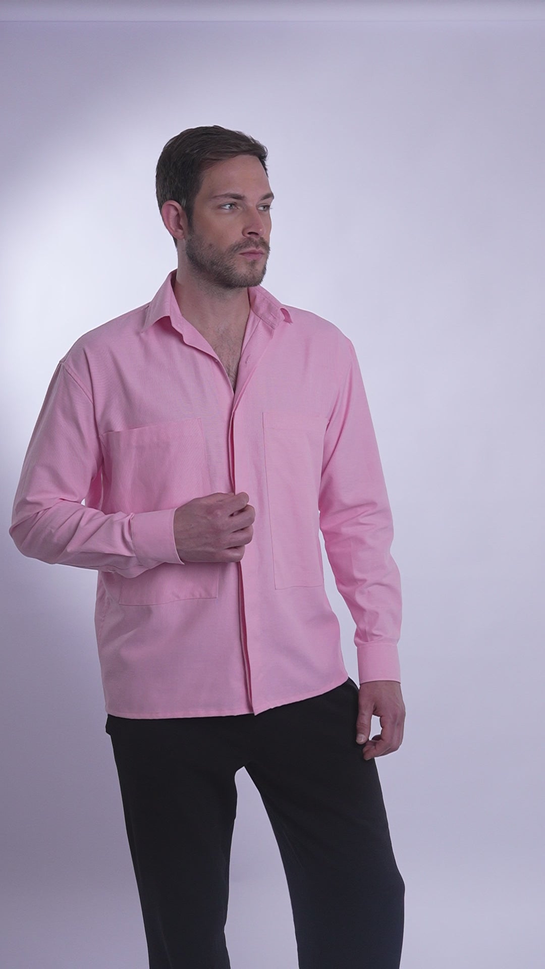 Blush Pink - Double Pocket Shirt