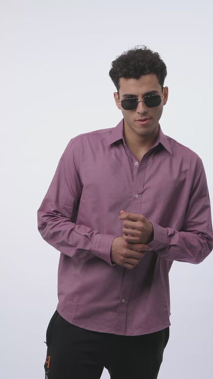 OXFORD SHIRT - MAUVE