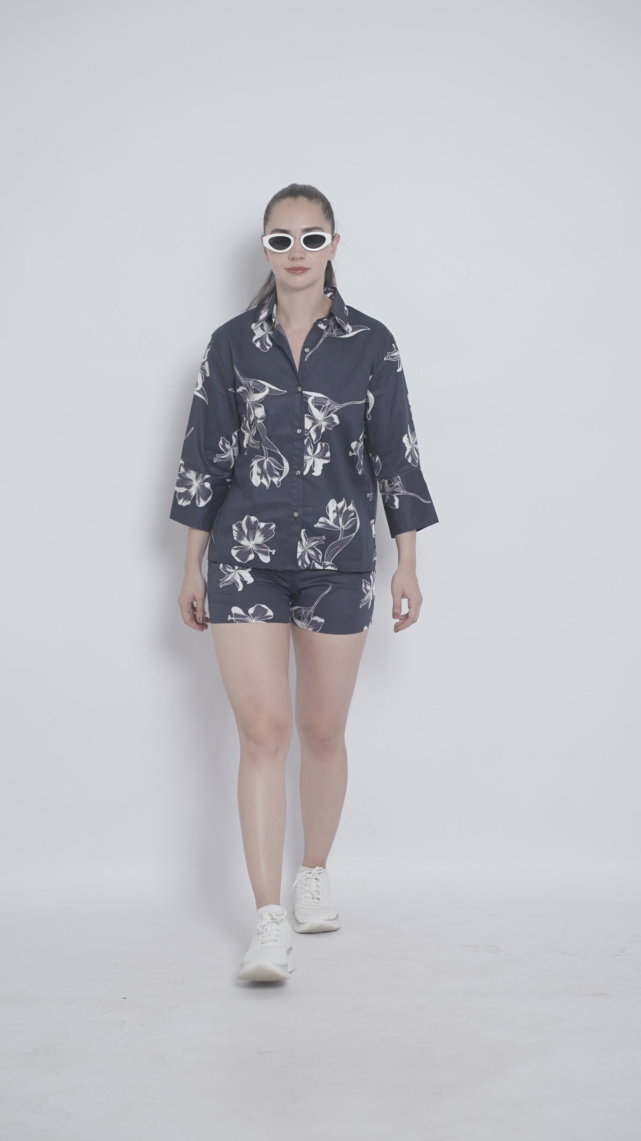 Elegant floral printed Co-ord Set - Regular