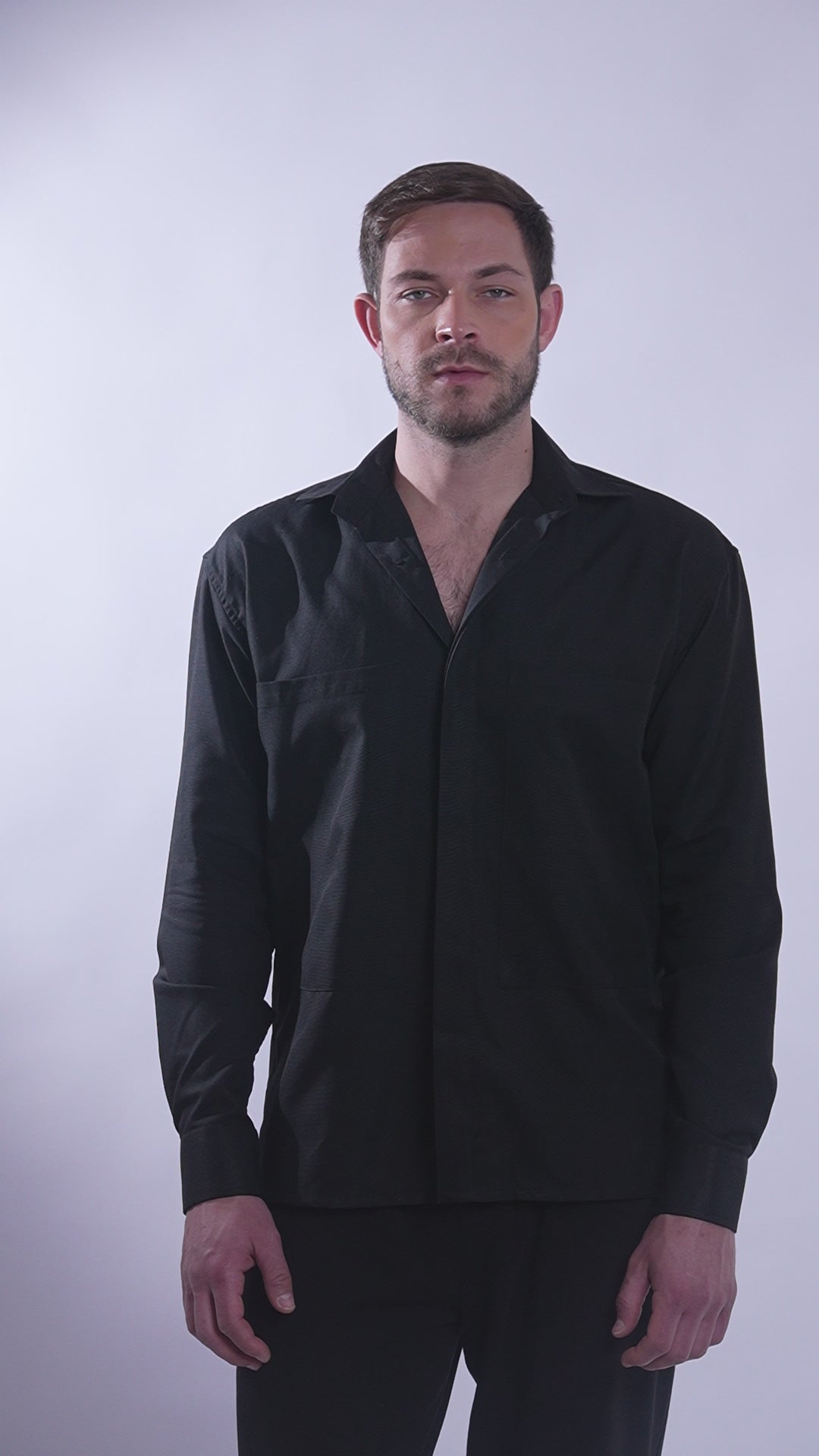 Carbon Black - Double Pocket Shirt